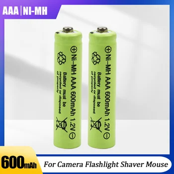 1-3 шт AAA 1.2 В 600 мАч Ni-MH Аккумуляторная батарея для электрической зубной щетки, Беспроводной мыши, Бритвенной камеры, литиевой батареи для бритвы