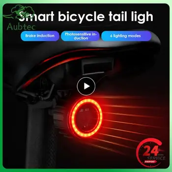 1-6 шт. Сигнальная лампа, чувствительная адаптация к наклону, Умный задний фонарь велосипеда, точность, интеллектуальный индукционный стоп-сигнал, задний фонарь велосипеда