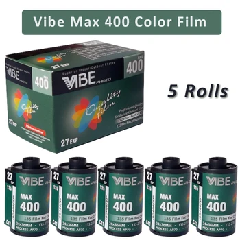 1 рулон /5 рулонов / 6 рулонов /10 рулонов Цветной пленки VIBE Max 400 ISO 400 135 Негативная пленка 27EXP /Рулон для камеры VIBE 501F