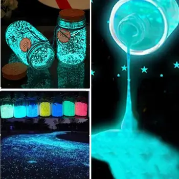 10 г светящихся частиц, светящихся в темноте, декор из флуоресцентного песка для аквариума