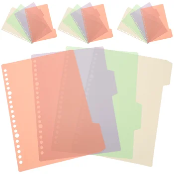 10 Комплектов указательных Вкладок Классификационных вкладок Разделителей для блокнотов Цветных зажимов для папок Разделительная линия с перфорацией Съемная