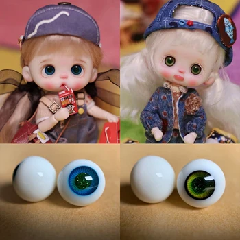 10 мм Стеклянные BJD Глаза Игрушки Куклы Аксессуары Глаза Игрушка 3D Подвижные Глаза DIY Модная Кукла Игрушка 11-16 см BJD Кукла Для Девочек Подарок
