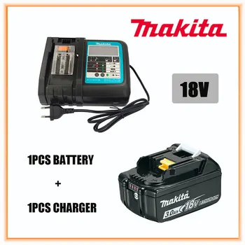 100% Оригинальный аккумулятор для электроинструментов Makita 18 В 3,0 Ач со светодиодной литий-ионной заменой LXT BL1860B BL1860 BL1850