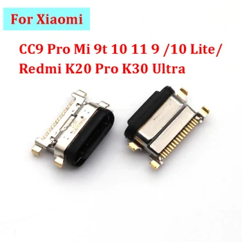 10шт USB-разъем для зарядки зарядного устройства Type-C Разъем для док-станции для Xiaomi CC9 Pro Mi 9t 10 11 9 /10 Lite / Redmi K20 Pro K30 Ultra