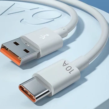 120 Вт 10A USB Type C USB-кабель Сверхбыстрая зарядная линия для Xiaomi Samsung Huawei Honor Кабели для быстрой зарядки USB C Шнур для передачи данных