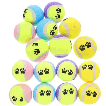 16 шт. Теннисный мяч для собак, Щенячьи Мячи, Игрушки для собак, Жевательные принадлежности для маленьких спортивных занятий с домашними животными