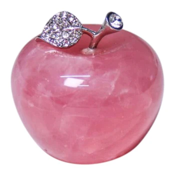 1шт натурального розового кварца Розовое яблоко Для пары Украшения дома Украшение кабинета Подарок своими руками