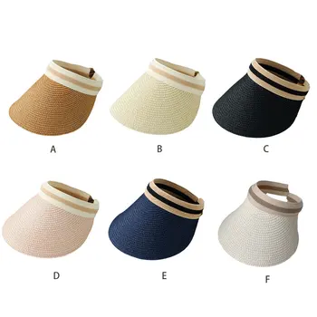 2/3 Стильной и ветрозащитной солнцезащитной шляпы для активного отдыха, удобные солнцезащитные шляпы из смесовой ткани, женская кепка