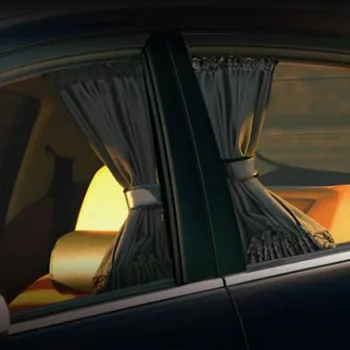 2 Шт Универсальный солнцезащитный козырек, автомобильная шторка, солнцезащитные шторы на боковое окно автомобиля, автостекла, солнцезащитный козырек, жалюзи, чехол для автомобиля-Стайлинг