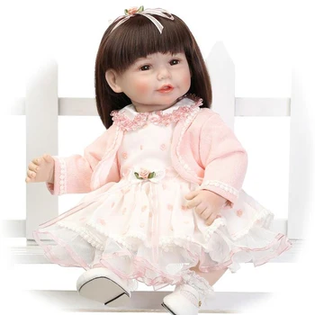 20-дюймовая Девочка-Реборн Кукла для малышей Bebe Reborn Bonecas Реалистичные игрушки для игр в подарок