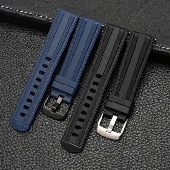 20 мм 22 мм Универсальный Силиконовый Ремешок Для Мужчин Женщин Спортивный Дайвинг Резиновый Ремешок Для Часов Браслет для Seiko Samsung Huawei Smart Watch