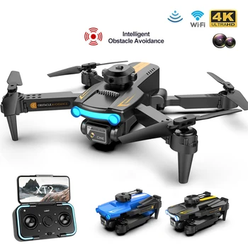 2023 XKJ Новый мини-дрон XT2 с двойной камерой 4K, обход препятствий с четырех сторон, Позиционирование оптического потока, Складной Квадрокоптер, Игрушки, Подарки