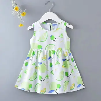 2023 Новая детская летняя одежда, платья для новорожденных девочек