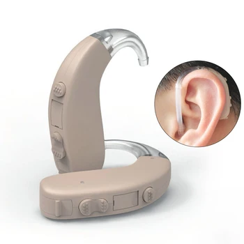 2023 Новый цифровой слуховой аппарат высокой мощности 8 каналов с регулируемым звуком 110 дБ Слуховые аппараты BTE для глухоты Усилитель звука