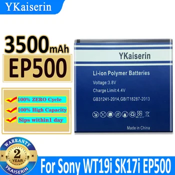 3500 мАч YKaiserin Аккумулятор EP500 Для Sony Ericsson Xperia ST17I ST15I SK17I WT18I X8 U5I E15i Wt18i Wt19i U8 Мобильный Телефон Bateria