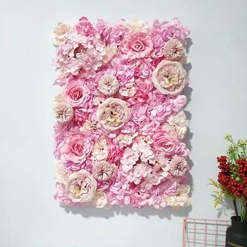 3D стена из цветов пиона 40x60 см, украшение для свадебной вечеринки, настенная панель из искусственных цветов для домашнего декора, фоны для душа ребенка