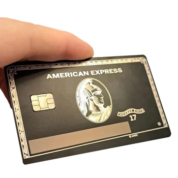 4442 и Чип NFC Bank Заготовка Металлической Карты Из нержавеющей Стали С Магнитной полосой пустая кредитная карта поддержка пользовательских металлических кредитных карт