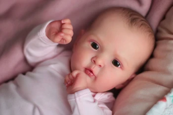 45 см Готовая Кукла Reborn Baby Doll Jocy 3D Кожа С Видимыми Венами Реалистичное Виниловое Тканевое Тело Новорожденного С Кукольными Аксессуарами Подарок Для Девочек