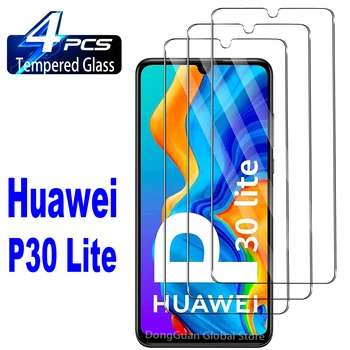 4шт Закаленное Стекло Для Huawei P30 Lite P40 E Lite P20 P50 Psmart Z 2020 2019 Y6 Y7 Y9 Prime 2019 2020 Защитное Стекло Для Экрана Fi