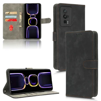 50 шт./лот Для Redmi K60 Pro K60 Ultra K60E Слоты Для Кредитных Карт RFID-Защита Бумажник Кожаный Чехол Для Xiaomi Redmi k50 Ultra