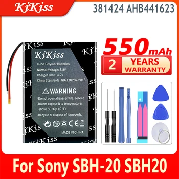 550 мАч KiKiss литий-Полимерный Литий-ионный Аккумулятор 381424 AHB441623 Для Беспроводной Гарнитуры Sony SBH-20 SBH20 Аккумулятор