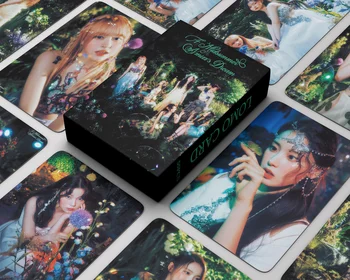55шт Фотокарточка KPOP NMIXX Новый альбом A Midsummer Dream Photo LOMO Card Открытки NMIXX с картинками Подарок фанатам