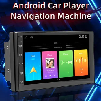 7-дюймовый автомобильный мультимедийный плеер, совместимый с Bluetooth, GPS-навигация, Портативная Автомобильная стереосистема Mirrorlink, Wi-Fi Камера заднего вида, Android 12