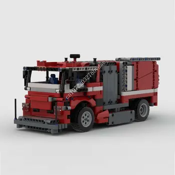 794 шт. Высокотехнологичная пожарная машина MOC с прикрепляемой лестницей, строительные блоки, Технические кирпичи, игрушки для творческой сборки DIY, подарки