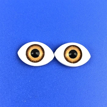 8ШТ 5ММ кукольный глаз в форме лодки Прочные красочные поддельные глаза Модный аксессуар