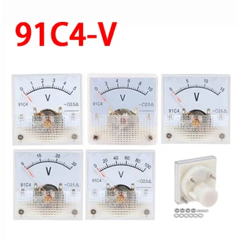 91C4-V Измеритель напряжения постоянного тока с указателем 3/5/10/15/20/30/50/100/150/250/450 В Аналоговый Механический стол