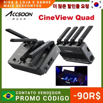 Accsoon CineView Quad HE Беспроводная Передача HD-видео 500ft HDMI SDI Двухдиапазонная Система Передатчика-Приемника с почти Нулевой Задержкой