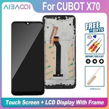 AiBaoQi Совершенно новый для Cubot X70 Сенсорный экран + ЖК-дисплей с рамкой в сборе, замена для Cubot X70 LCD