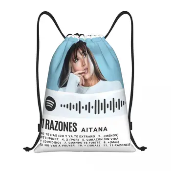 Aitana Poster Рюкзак на шнурке для женщин и мужчин, Рюкзак для спортзала, Портативная сумка для тренировок Испанской певицы, сумка для тренировок