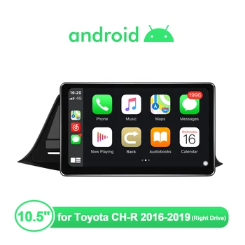 Android 10 1din компьютерная плата двигателя автомобиля ecu электронное управление Сабвуфером Для Toyota CH-R 2016-2019 С 10,5 