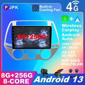 Android 13 Для Hyundai I20 2010-2014 Автомобильный радиоприемник Без 2din WIFI AHD Авторадио Стерео RDS Мультимедиа QLED Беспроводной Carplay Auto BT
