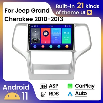 Android Автомобильный Радиоприемник Стерео Для jeep grand cherokee wk2 2010 2011 2012 2013 Мультимедийный Плеер 9 дюймов 2DIN Головное устройство Carplay + Auto ASP