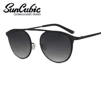 BS1419 Леди Женщины Девушки Мужчины Винтажные Металлические солнцезащитные очки Овальной формы UV400 Защитные Черные Коричнево Серые очки