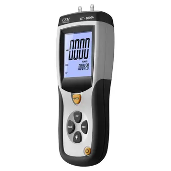 CEM DT-8890 Цифровой измеритель давления воздуха манометр перепада давления для комнатной лаборатории Заводская трубка