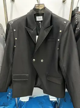 DC6605 Модные мужские пальто и куртки 2023 для подиума, роскошный известный бренд, европейский дизайн, мужская одежда для вечеринок