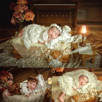 Dvotinst Реквизит для фотосъемки новорожденных Винтажные Украшения для свадебных платьев для девочек и мальчиков Аксессуары для фотосессии в студии Реквизит для фотосессии