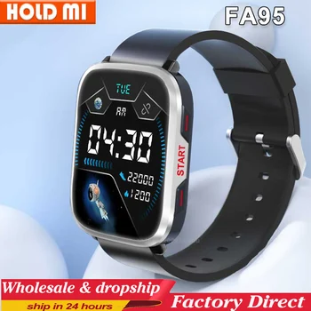 FA95 Смарт-часы IP68 Глубиной 10 М Водонепроницаемые 1,96 дюймовый IPS HD Экран Bluetooth Для Вызова Сердечного Ритма Фитнес-трек Спортивные Умные Часы Для плавания