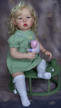 FBBD 30 дюймов Оригинальный огромный детский размер Reborn Baby Малышка Девочка Лиам Готовая кукла Мягкое тело 3D-краска в тон кожи с прожилками