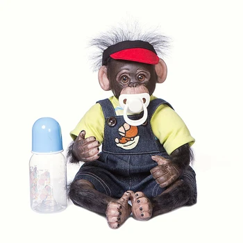 FBBD 46 СМ Возрожденная Обезьянка Детские Орангутанги Реалистичная Мягкая На Ощупь Кукла С Мягким Телом Коллекционные Художественные Подарки для Взрослых