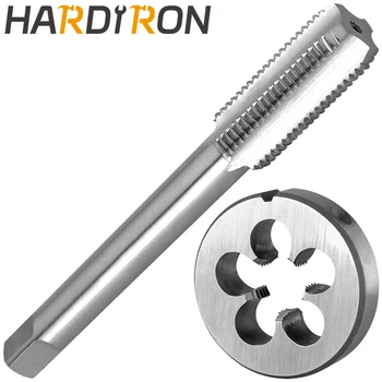 Hardiron M12 X 1 набор метчиков и штампов для левой руки, M12 x 1,0 Машинный метчик с резьбой и круглая матрица