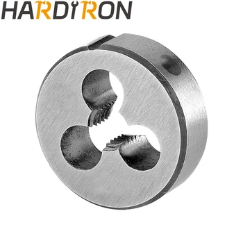 Hardiron Метрическая круглая плашка для нарезания резьбы M2X0,4 слева, машинная плашка для нарезания резьбы M2 x 0,4
