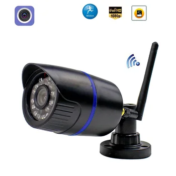 IP-камера 1080P WIFI Беспроводная 960P проводная P2P Bullet Наружная камера с разъемом для SD-карты CCTV Security Surveillance CamHi