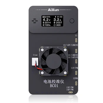 JC AiXun BC01 Battery Calibrator Для iPhone 11-14 Pro Максимальная Поддержка Кругового цикла Тестирования заряда-разряда аккумулятора Работоспособность повышается до 100%