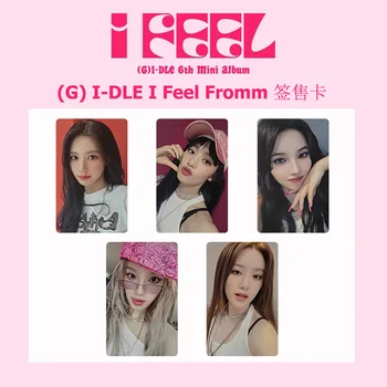 Kpop Idol 5 шт./компл. Открытка Lomo (G) I-DLE I Feel Из альбома открыток Новая Коллекция подарков для любителей фотопечати