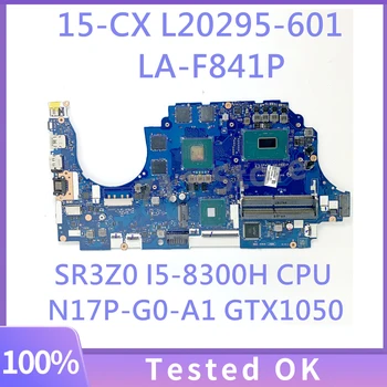 L20295-001 L20295-501 L20295-601 LA-F841P Для материнской платы ноутбука HP 15-CX с процессором SR3Z0 I5-8300H N17P-G0-A1 GTX1050 Протестирован на 100%