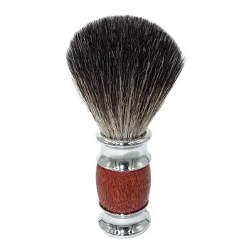 Magyfosia, новая кисточка для бритья из чистого барсучьего волоса, ручка из розового дерева ручной работы для мужской парикмахерской бритвы